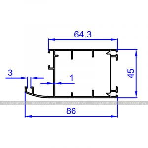 Nhôm thanh định hình hệ Việt Pháp BP-130N
