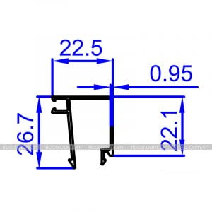Nhôm thanh định hình hệ Việt Pháp BP-146
