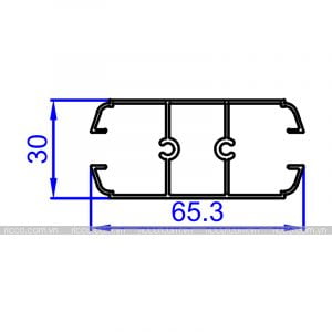 Nhôm thanh định hình hệ Việt Pháp BP-174K