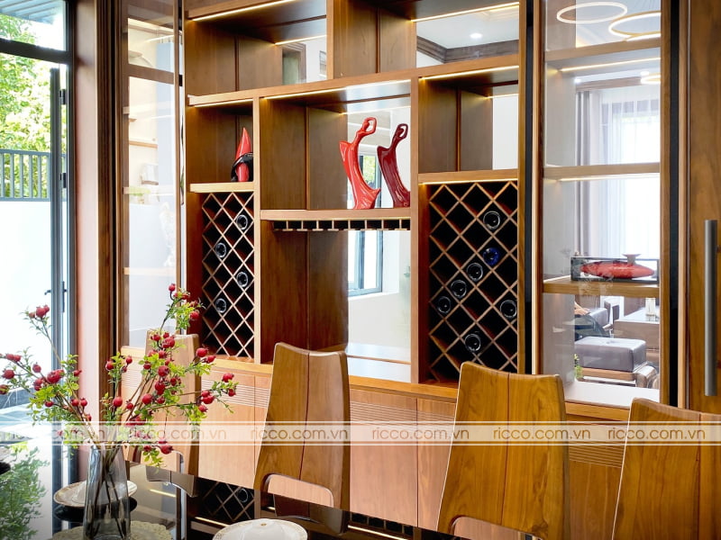 ricco minh hải sản xuất tủ rượu may đo giá tốt nhất tại hải dương