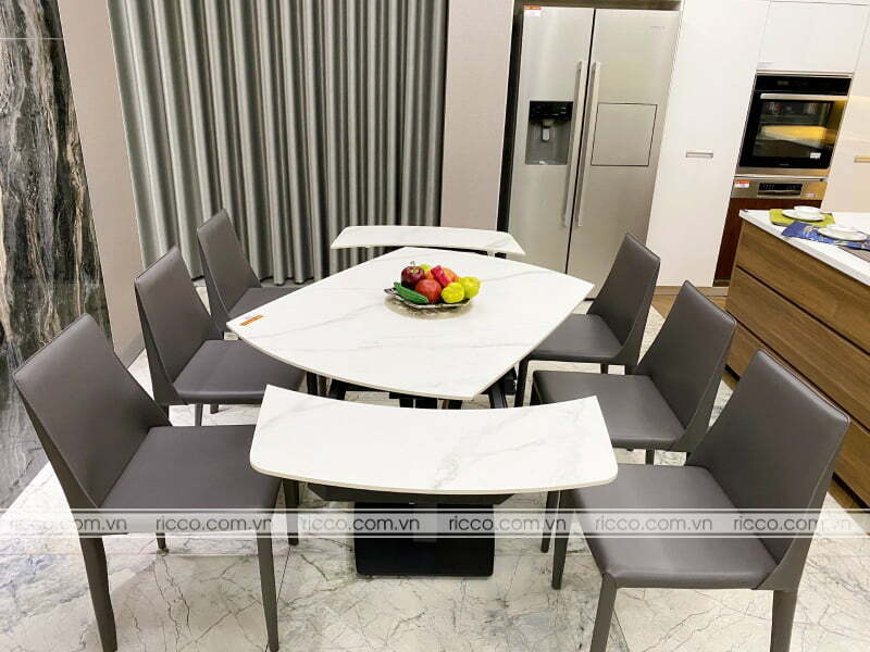 ricco minh hải cung cấp nội thất phòng ăn bàn ăn thông minh tại hải dương
