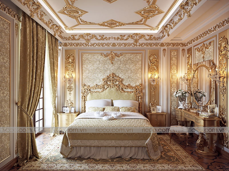 Phòng ngủ theo phong cách nội thất cổ điển