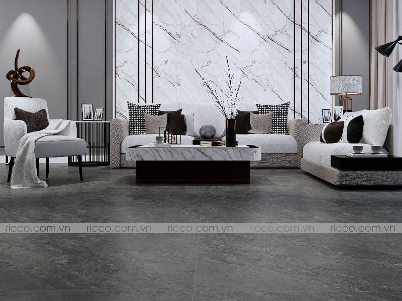 gạch lát nền đẹp màu đen sang trọng giá tốt