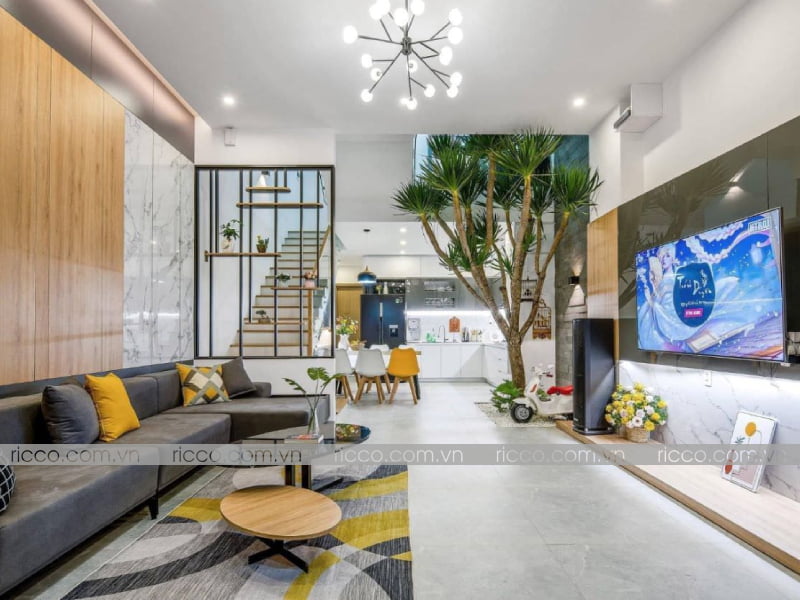 Mẫu gạch màu xám đơn giản