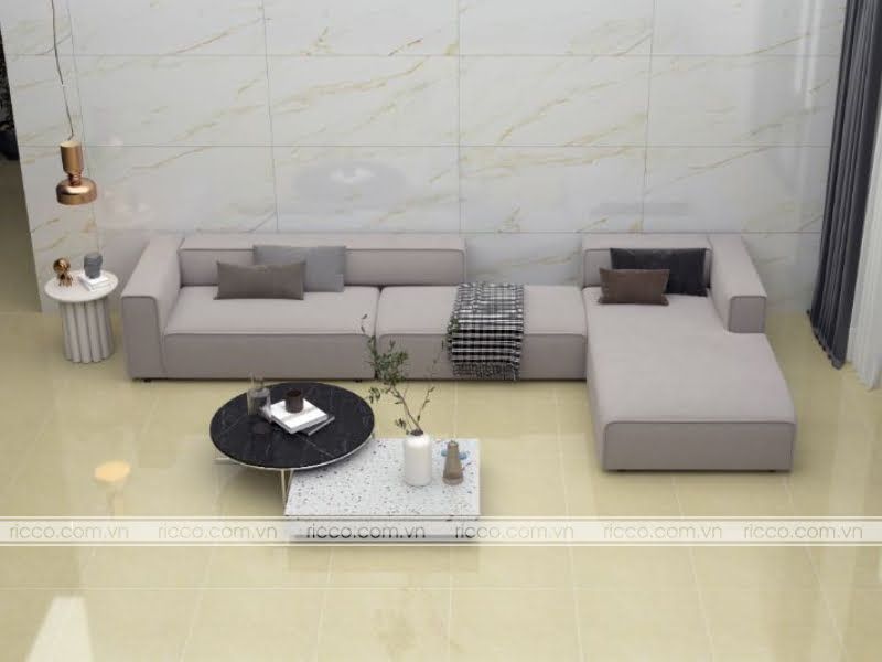 Gạch lát nền màu vàng nhạt Đồng Tâm tại Hải Dương