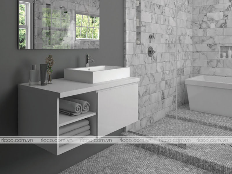 ricco minh hải cung cấp tủ chậu toto các kiểu dáng và màu sắc phù hợp phòng tắm