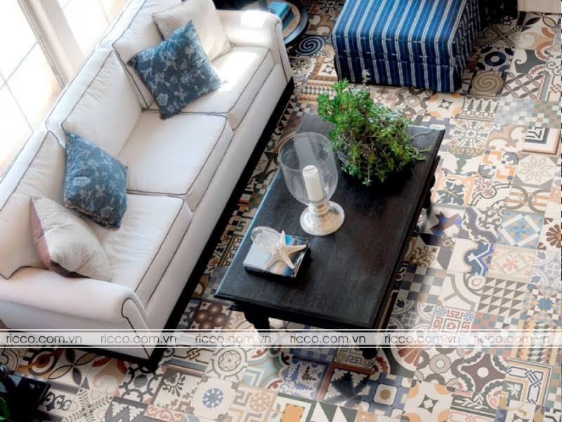 ricco minh hải bán gạch bông thời xưa trang trí lát nền giá tốt tại hải dương