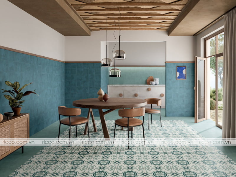 ricco minh hải cung cấp mẫu gạch bông kiểu xưa lát sàn