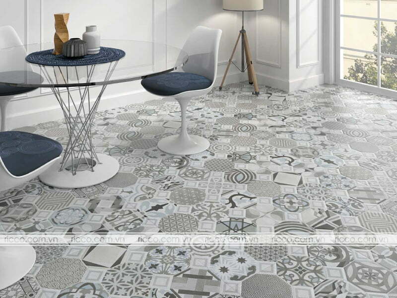 gạch bông hoạ tiết đa dạng, ấn tượng