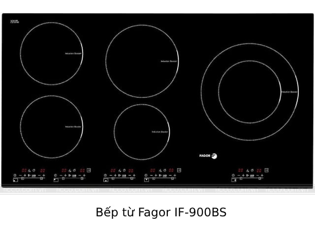 Bếp từ 5 vùng nấu của Fagor