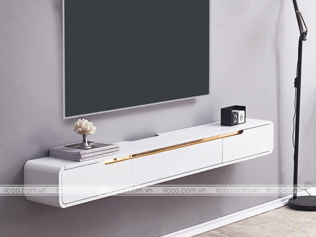 Kệ tivi treo tường làm từ gỗ công nghiệp