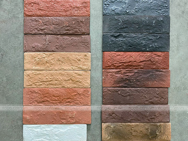 Gạch thẻ giả cổ ốp tường kích thước 6x22cm