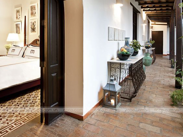 Gạch giả cổ lát nền khu nghỉ dưỡng