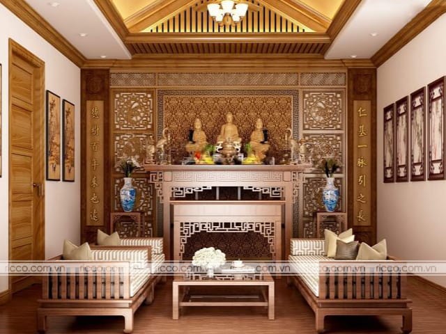 Mẫu bàn thờ án gian đẹp