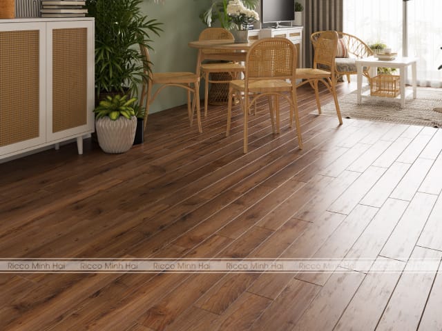 sàn gỗ hải dương màu nâu đậm